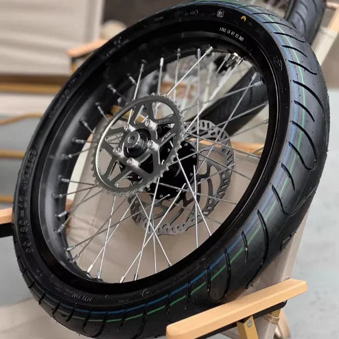 17” Supermoto Wheel Set with CST Tires for Talaria MX3 & Surron LBX | Multiple Colors