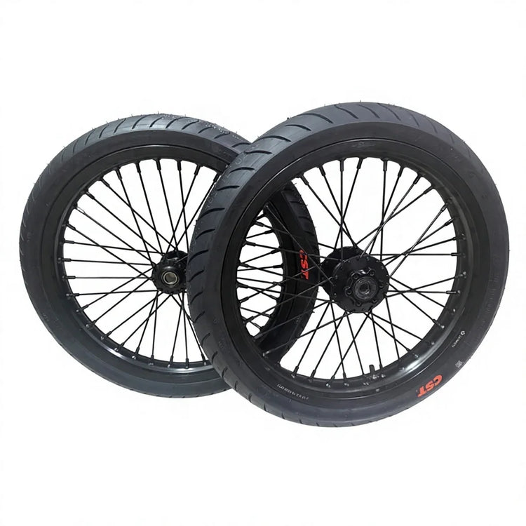 17 Inch Aluminum Alloy Supermoto Wheel Set CST Tires Disc Brake