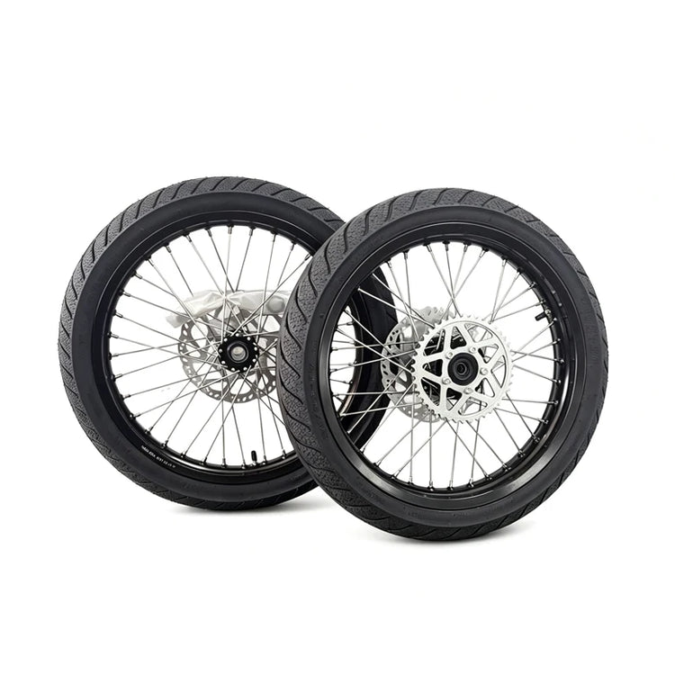 17 Inch Aluminum Alloy Supermoto Wheel Set CST Tires Disc Brake