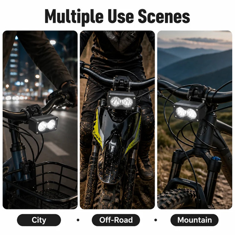Baja 20W LED Headlight Kit 8AA Battery Powered