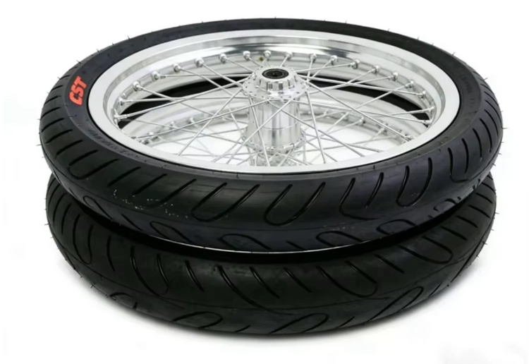 17” Supermoto Wheel Set with CST Tires for Talaria MX3 & Surron LBX | Multiple Colors
