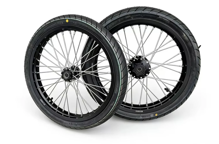 17” Supermoto Wheel Set with CST Tires for Talaria MX3 & Surron LBX | Multiple Colors