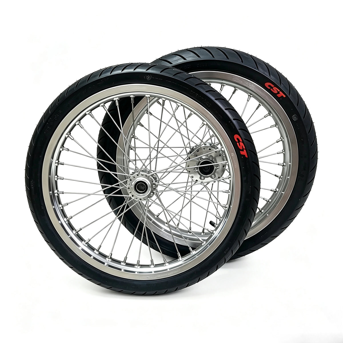 17 Inch Aluminum Alloy Supermoto Wheel Set CST Tires Disc Brake