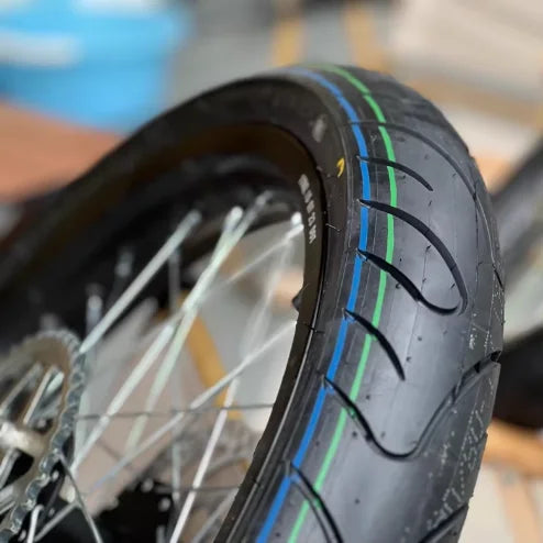 17” Supermoto Wheel Set with CST Tires for Talaria MX3 & Surron LBX | Multiple Colors
