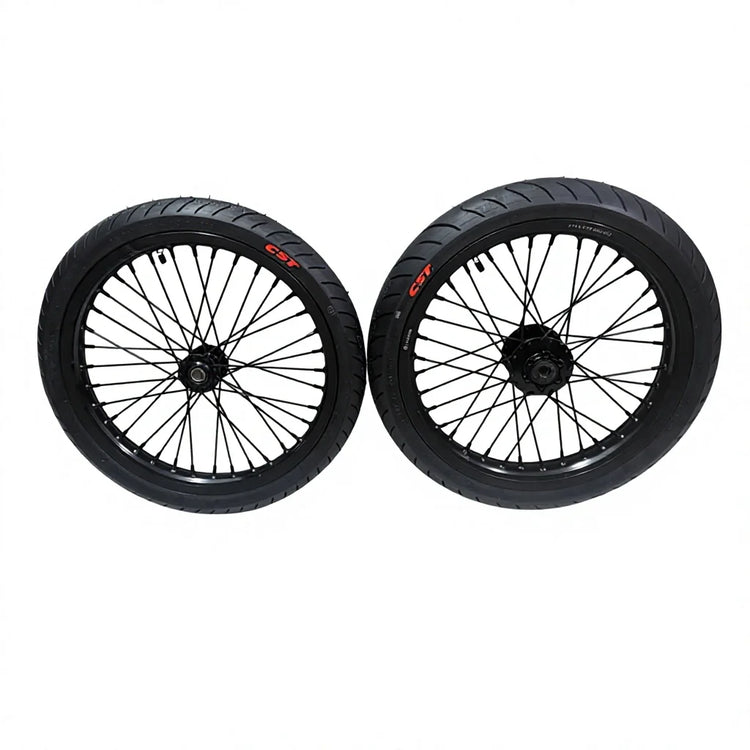 17 Inch Aluminum Alloy Supermoto Wheel Set CST Tires Disc Brake