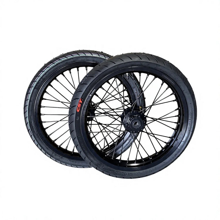 17 Inch Aluminum Alloy Supermoto Wheel Set CST Tires Disc Brake