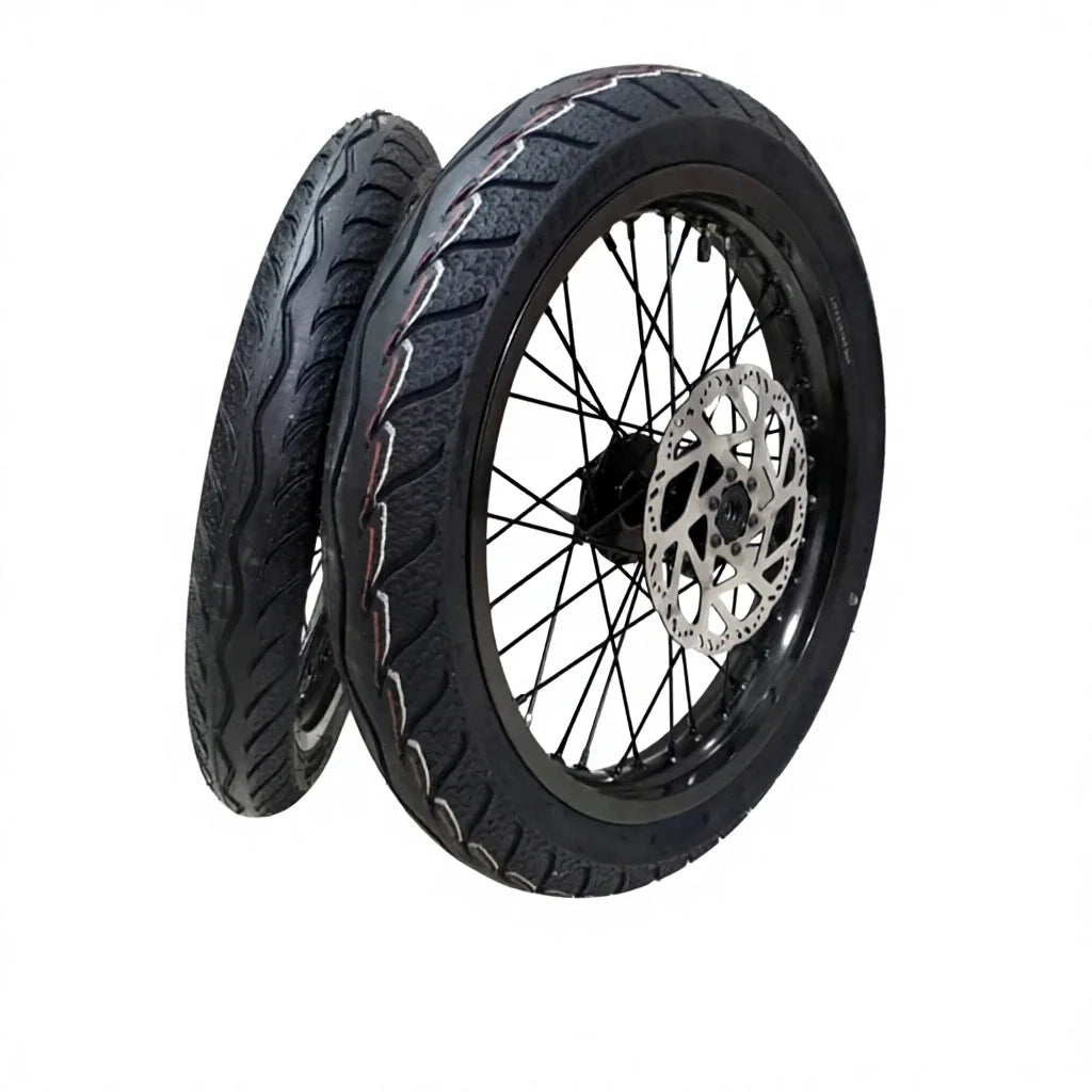 17 Inch Aluminum Alloy Supermoto Wheel Set CST Tires Disc Brake